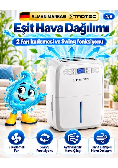 Trotec TTK 95 E Nem Alıcı 30 L/ 90 m²