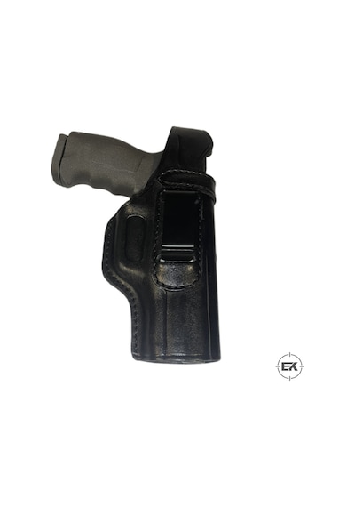 Erolav Sar-9 Ve Tp-9 Uyumlu İç-dış Taşıma Siyah Deri Silah Kılıfı Sarı - Siyah