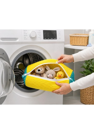 Mikrofiber Ayakkabı Yıkama Filesi Fermuarlı Ayakkabı Yıkama Torbası Makarna Tasarım Çamaşır Mak Standart