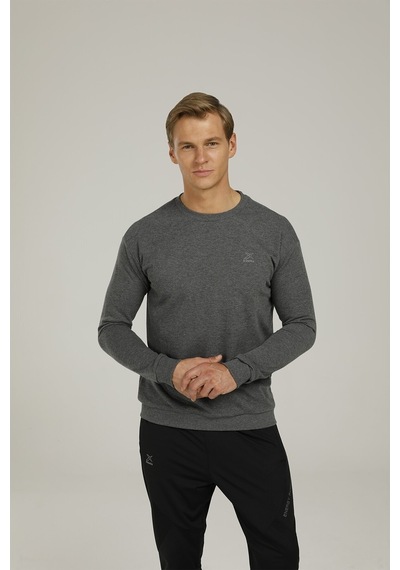 Kinetix Sn90 Basıc C-neck Sweatsh Gri Erkek Sweatshirt