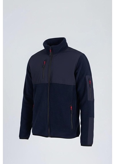 Vatan Tekstil Slim Fit Erkek Tam Fermuarlı Dik Yaka 4 Cepli Polar Softshell Garnili Lacivert Vatan Tekstil Slim Fit Erkek Tam Fermuarlı Dik Yaka 4 Cepli Polar Softshell Garnili Lacivert