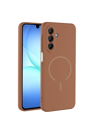 Zore Samsung Galaxy Uyumlu A16 Kılıf M-safe Şarj Özellikli Zore Meta Kapak - Siyah