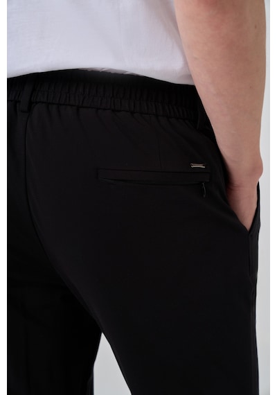 Morven Erkek Siyah Örme Trend İpli Slim Fit Jogger Pantolon 26ms003004001 Siyah