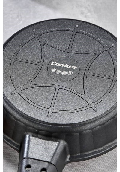 Cooker 3 Parça Granit Döküm Tava Seti 20 24 28 Cm Ckr3898 Siyah
