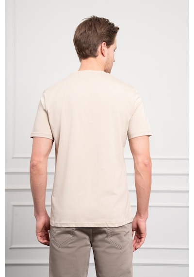 Erkek Bej Basic Bisiklet Yaka Dynamic Fit Pamuk T-shirt 25yc018004653 Bej Bej