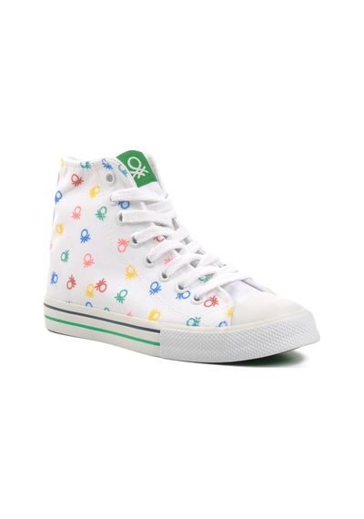 United Colors Of Benetton Beyaz Kadın Spor Ayakkabı Bn-30185 G Beyaz