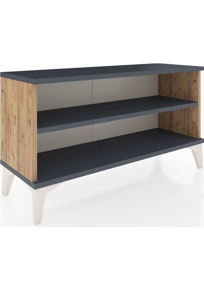 Arges Şifonyer Tek Raflı 88x30x48 Çam-antrasit Atlas Çam