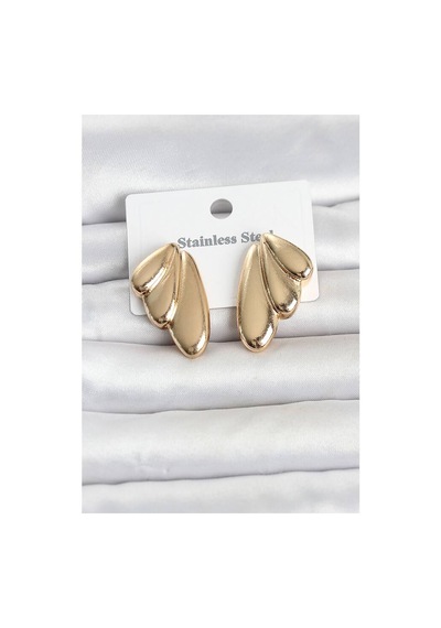 316l Çelik Gold Renk Vintage Kadın Küpe Tj-bkp11808 Evimdeyokyok