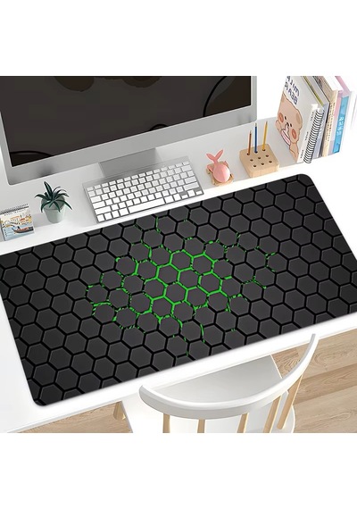 Büyük Boy Oyuncu Mouse Pad - 90x40 Cm, 3mm Kalınlık, Kaymaz Taban, Dikişli Kenar Premium Mousepad