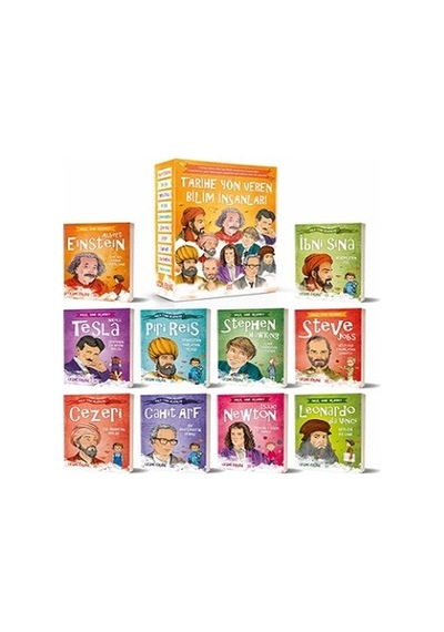 Tarihe Yön Veren Bilim İnsanları Serisi Kutulu 10 Kitap Takım -