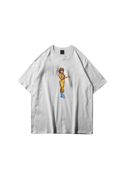 Tarzsokak Unisex April O'neil Ninja Turtles Beyaz Tshirt Beyaz