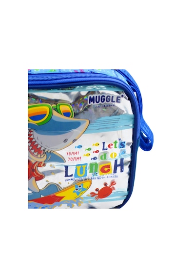 Muggle Termoslu Cute Shark Beslenme Çantası Mavi Mu-0068