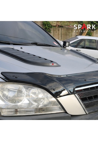 Kia Sorento 2002-2006 Yılları Arası Uyumlu Kaput Rüzgarlığı 4mm Siyah