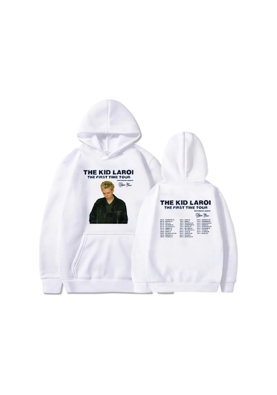 Tarzsokak Beyaz Unisex Kızlar Albüm Grafik Sweatshirt İlk Kez Çocuk Laroı Hoodie Hoodie Deras Con Capuchase