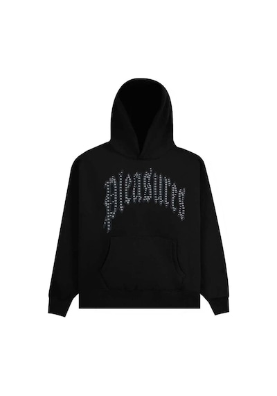 Misbhv Siyah Twitch Studded Hoodie - Pamuklu, Regular Fit, Makinede Yıkanabilir