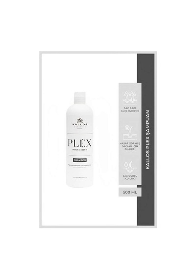 Kallos Cosmetics Plex Kuru ve Yıpranmış Saçlar için Şampuan 500 ML