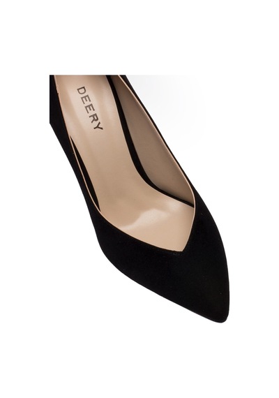 Deery Siyah Süet Kadın Stiletto Siyah (539889734) Siyah