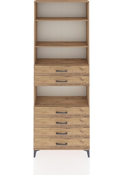 Arges Dolap 4 Raflı 6 Çekmeceli 88x30x243 Çam-çam Çam Arges Dolap 4 Raflı 6 Çekmeceli 88x30x243 Çam-çam Çam
