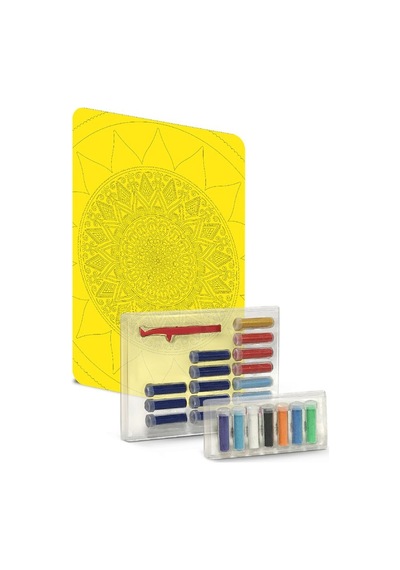 Sand Art Kum Sanatı , Yetişkin Kum Boyama Aktivite Seti, Mandala