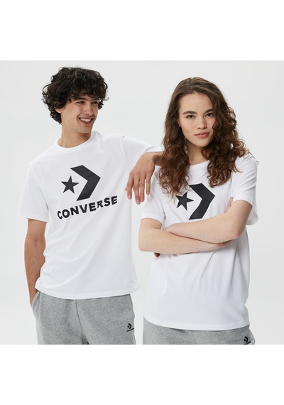 Converse Go-to Star Chevron Logo Unisex Beyaz T-shirt