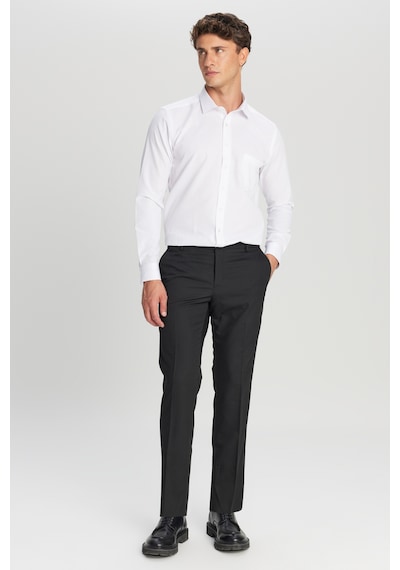 AC&Co / Altınyıldız Classics Erkek Beyaz Pamuklu Tailored Slim Fit Dar Kesim Klasik Yaka Armürlü Cepli Gömlek Beyaz AC&Co / Altınyıldız Classics Erkek Beyaz Pamuklu Tailored Slim Fit Dar Kesim Klasik Yaka Armürlü Cepli Gömlek Beyaz