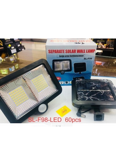 Powermaster Sl-f98 Sensör + Solar Duvar Lambası Çok Renkli