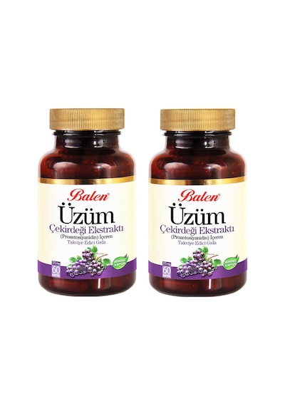 Balen Üzüm Çekirdeği Ekstraktı 375 Mg 60 Kapsül 2 Adet