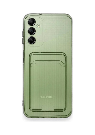 Samsung Galaxy M15 Kılıf Kart Şeffaf Silikon - Şeffaf Çok Renkli