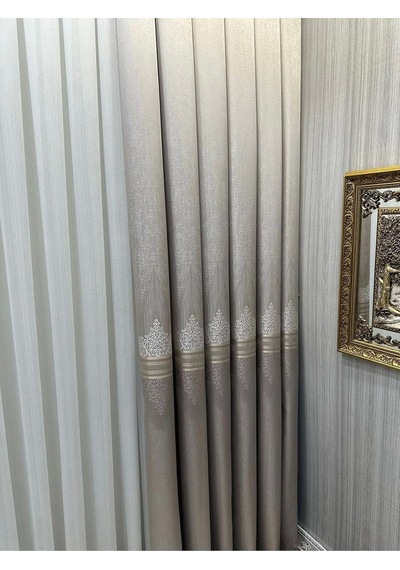 Titus Fj632145 V-5228 Vizon 1/3 Sık Pileli Fon Perde Apm Çok Renkli