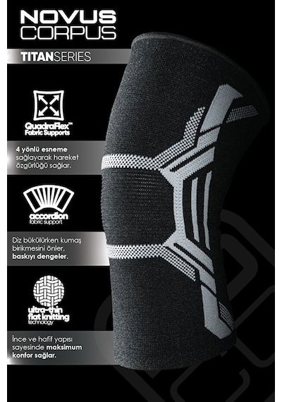 Fitness Spor Dizlik Unisex Knee Sleeve Spor Antrenman Destek Gym Ortopedik Dizlik - 1 Adet