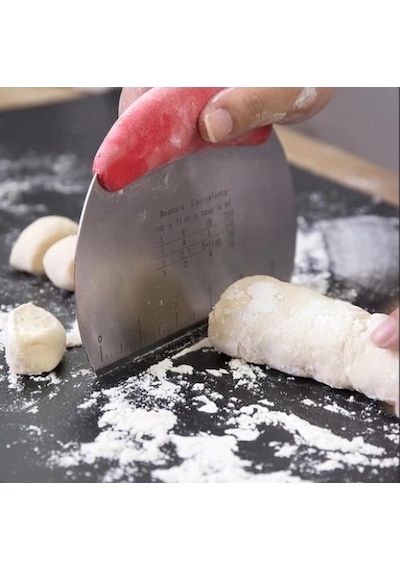 Paslanmaz Çelik Hamur Kesme Ve Şekillendirme Spatulası