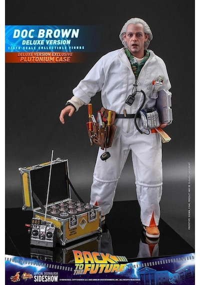 Hot Toys Doc Brown Deluxe Version Sixth Scale Figure - 909291 - Mms610 - Back To The Future / Bttf Movie