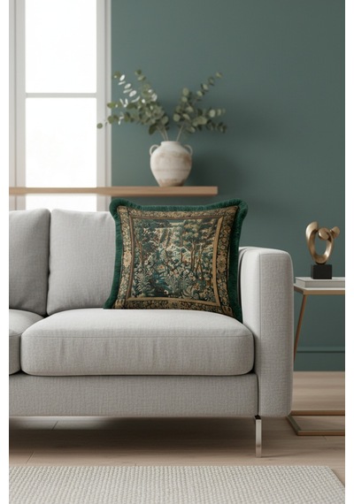 Avangart Vintage Orman Lüx Saçaklı Yastık Kılıfı-orman Manzaralı Avangard Püsküllü Kırlent Kılıfı Kanyon Deniz Mavisi Avangart Vintage Orman Lüx Saçaklı Yastık Kılıfı-orman Manzaralı Avangard Püsküllü Kırlent Kılıfı Kanyon Deniz Mavisi