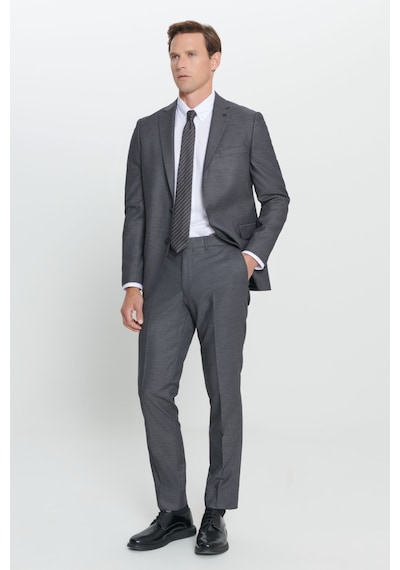 AC&Co / Altınyıldız Classics Erkek Antrasıt Slim Fit Dar Kesim Mono Yaka Desenli Takım Elbise Antrasıt AC&Co / Altınyıldız Classics Erkek Antrasıt Slim Fit Dar Kesim Mono Yaka Desenli Takım Elbise Antrasıt
