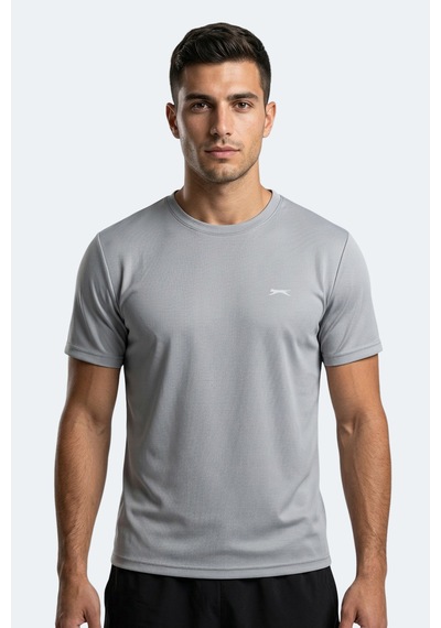 Slazenger Haunted I Erkek Gri Tişört