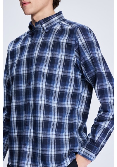Hatemoğlu Lacivert Slim Fit Kareli Düğmeli Yaka Uzun Kollu Pamuklu Gömlek 19151010014a 784 1964075 Lacivert Hatemoğlu Lacivert Slim Fit Kareli Düğmeli Yaka Uzun Kollu Pamuklu Gömlek 19151010014a 784 1964075 Lacivert