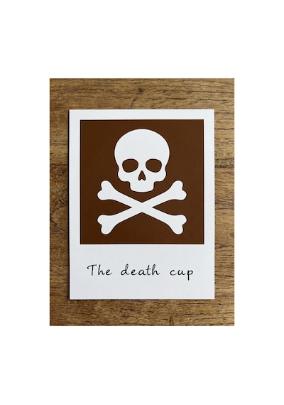 Card: The Death Cup / Coffee Print Kahve Üzeri Desen Yapma Makinesi Coffe Art 3d Baskı