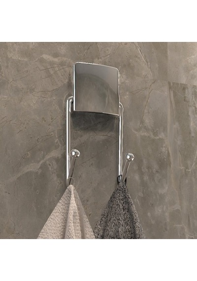 Decorev Dc-542 Dekoratif Banyo Mutfak İkili Havlu Askısı Çok Renkli