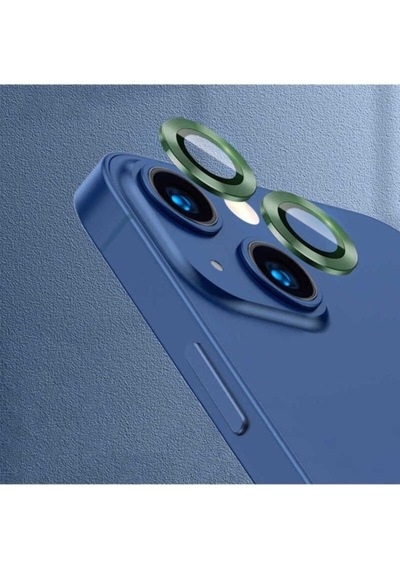 Apple Uyumlu iPhone 13 Mini Zore Cl-07 Kamera Lens Koruyucu Koyu Yeşil