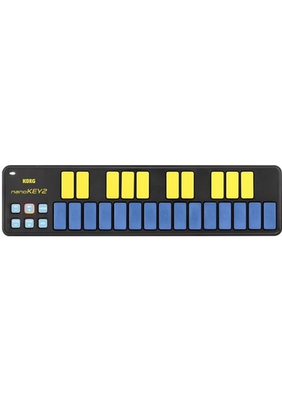 Korg Nanokey2-blyl 25 Tuşlu İnce Usb Mıdı Klavye - Mavi-sarı