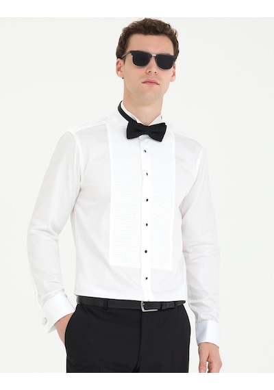Pierre Cardin Erkek Beyaz Gömlek Smokin 50268197-vr013 Beyaz