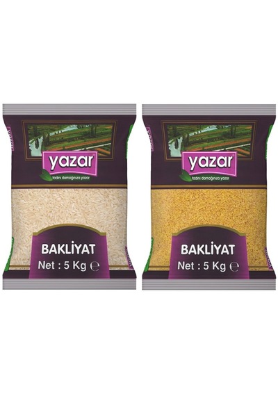 Yazar Pilavlık Pirinç 5 Kg. + Pilavlık Bulgur 5 Kg.