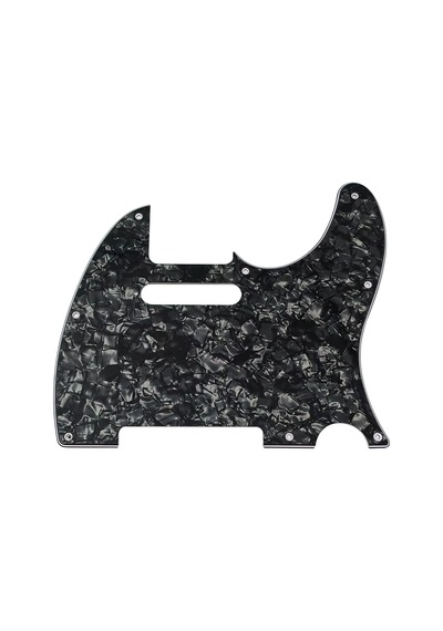 Telecaster Uyumlu Elektro Gitar Pickguard 8 Delikli Siyah Desenli