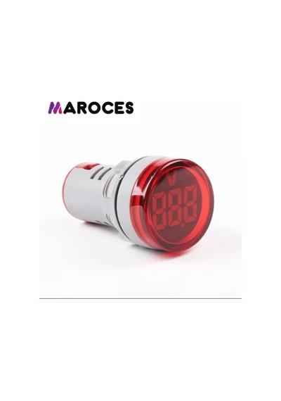 22Mm Dijital Voltmetre 20V 500V Arası Ac 220V Ac 1 Adet-Yeşil