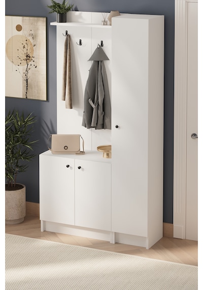 3 Kapaklı Portmanto Elbise Askılığı 7 Bölmeli Vestiyer Ayakkabılık Güneş Buketi Beyaz Beyaz 3 Kapaklı Portmanto Elbise Askılığı 7 Bölmeli Vestiyer Ayakkabılık Güneş Buketi Beyaz Beyaz