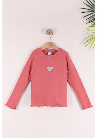 Monox 5-12 Yaş Kız Çocuk Fitilli Nakışlı 3 Lü Sweatshirt Takım Lila Mint Nar