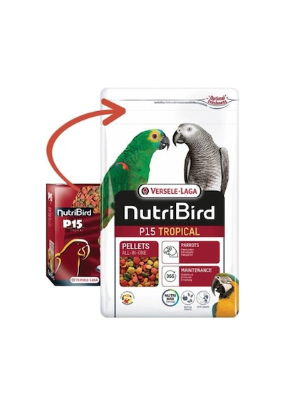 Versele Laga Nutribird P15 Tropıcal Papağan Pelet Yem 1 Kg