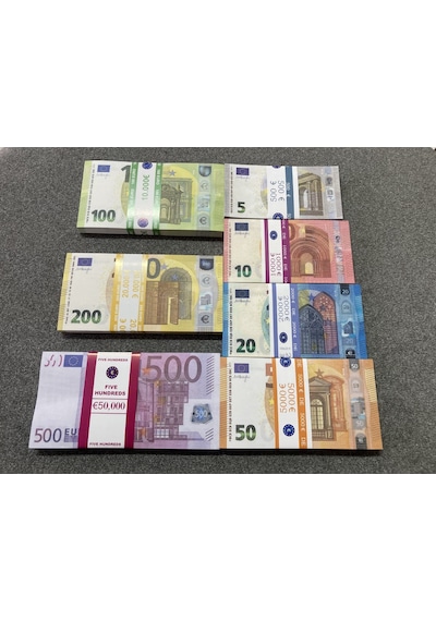 700 Adet Karışık Euro 5-10-20-50-100-200-500 Euro Geçersiz Eğlenc