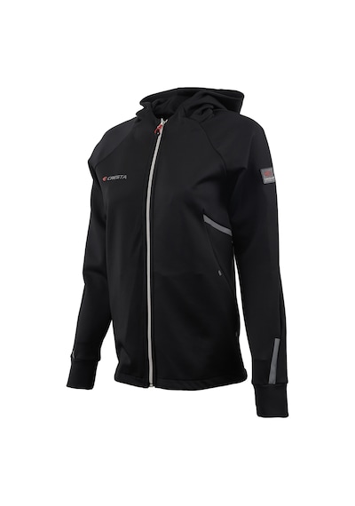 Cresta Outdoor Reflektör Baskılı Kapüşonlu Kadın Hafif Ceket