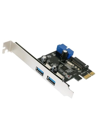 Pci Express Usb 3.0 2 Port Sata Güç 19 Pin Çoklayıcı Kart